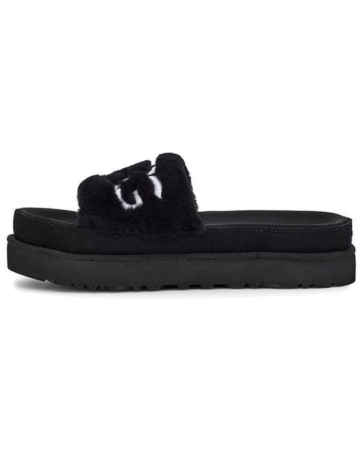 Ugg Blue (Wmns) Laton Fur Slide Slippers