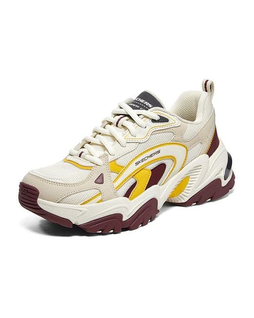 Skechers White (Wmns) Stamina V2 Burgundy'
