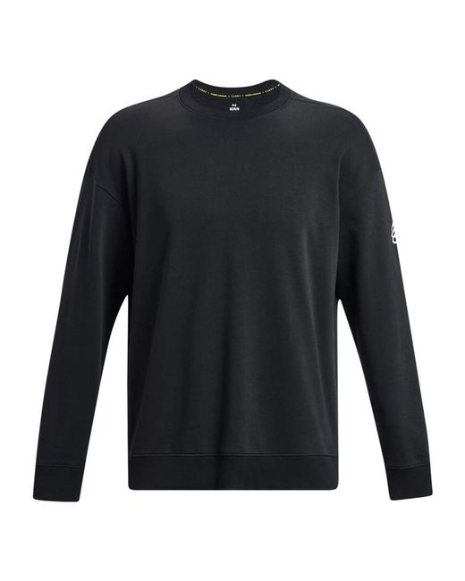 Under Armour Black Curry Splash Crew Sweatshirt for men