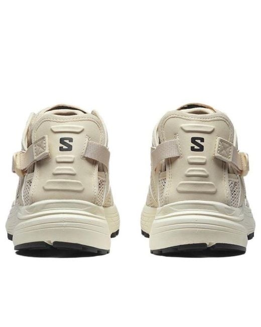 Salomon White Techsonic Leather Advanced 'Almond Milk Vanila' for men