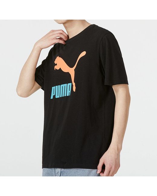 PUMA Black Classics Logo Interest Tee for men