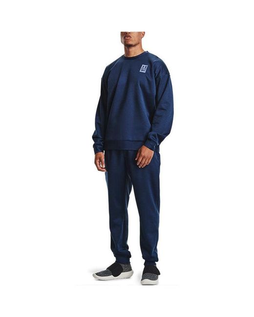 Under Armour Blue Recover Round Neck Training Loose Sports for men