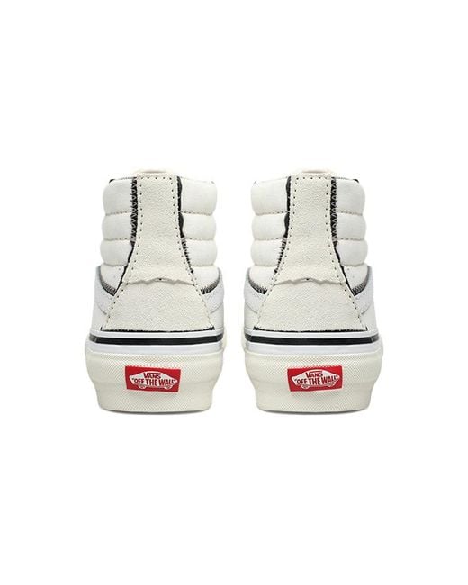 Vans White Sk8-Hi Reconstruct for men
