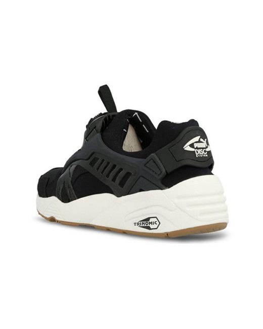 PUMA Black Disc Blaze Low Top Running Shoes for men