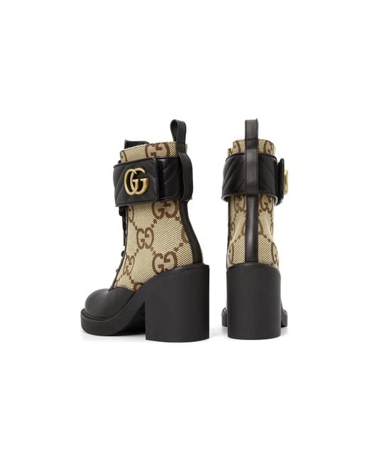Gucci Black (Wmns) Boot With Double G 'Camel Ebony'