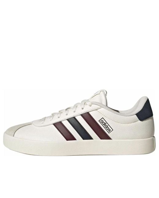 Adidas White Vl Court 3.0 'Cream Burgundy' for men