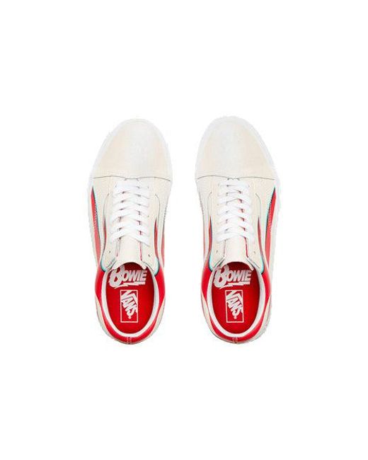 Vans White David Bowie X Old Skool 'Aladdin Sane' for men