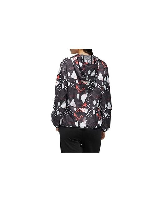 Adidas Black (Wmns) Neo Printing Hooded Jacket