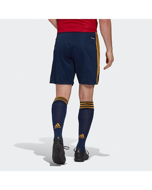 Adidas Blue Fef H Sho Spanish National Team Home Soccer/Football Sports Shorts for men