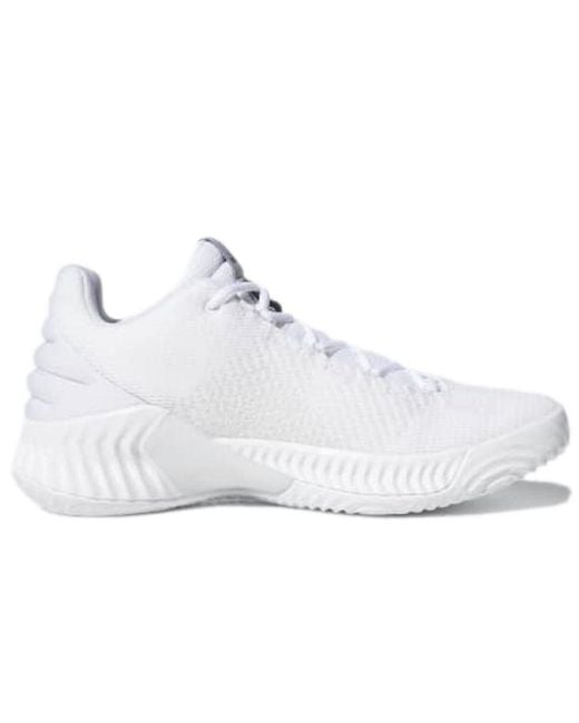Adidas White Pro Bounce 2018 Low 'Crystal' for men
