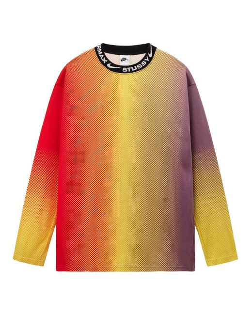 Nike Orange X Stussy Fw22 Tee 8 Ball' Do5309-902 for men