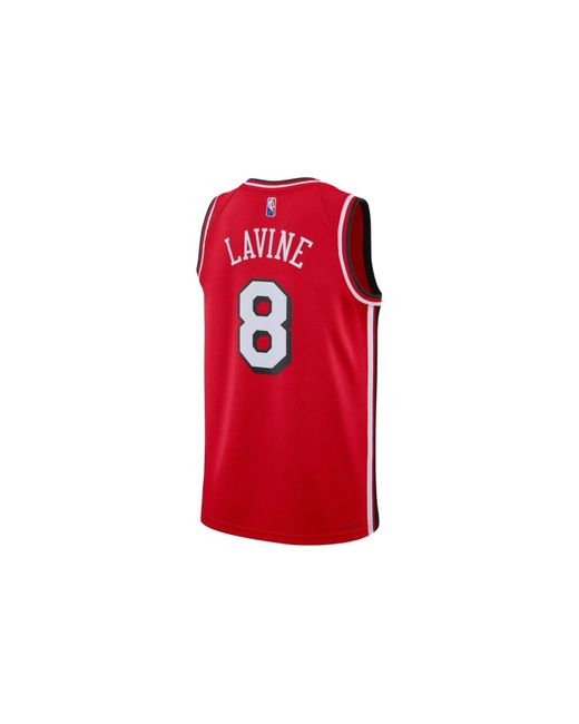 Nike Red X Nba 75 Chicago Bulls Jerseys 'Zach Lavine 8' for men