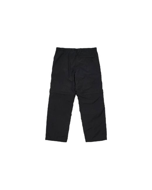 Palace Black Ss22 Zip Off Bottoms for men