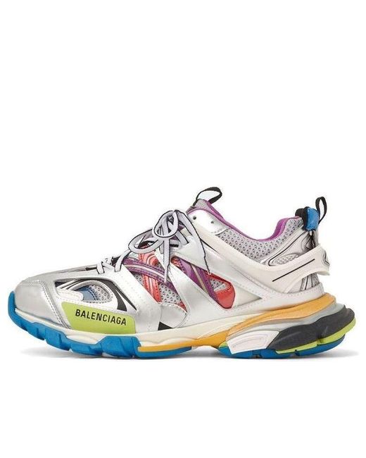 Balenciaga Blue Track Sneaker 'Metallic Multi' for men