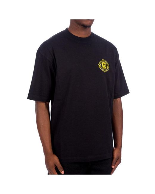 Balenciaga Black Crest Logo T-Shirt for men
