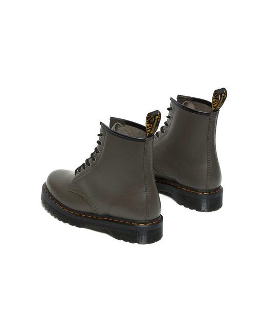 Dr. Martens Black Dr.Martens 1460 Bex Smooth Leather Platform Boots 'Khaki'