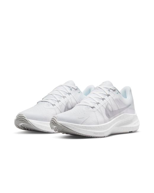 Nike White (Wmns) Air Zoom Winflo 8 Metallic'