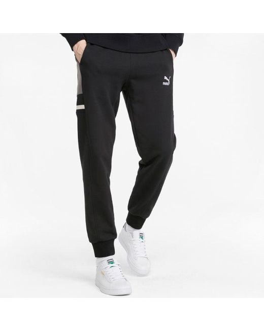 PUMA Black Logo Tape Pants for men