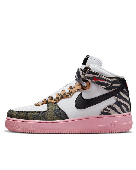 Nike Red (Wmns) Air Force 1 Mid 'Tunnel Walk'