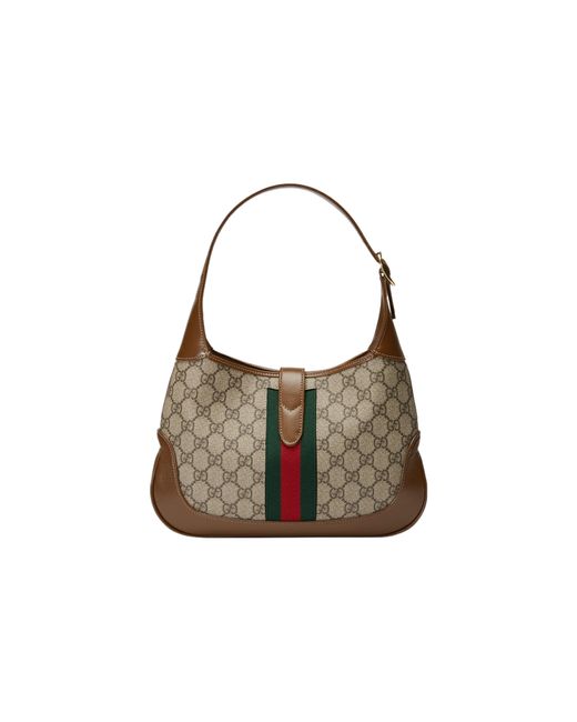 Gucci Brown (Wmns) Jackie 1961 Seriessingle Shoulder Bag Small Stripes Tape'