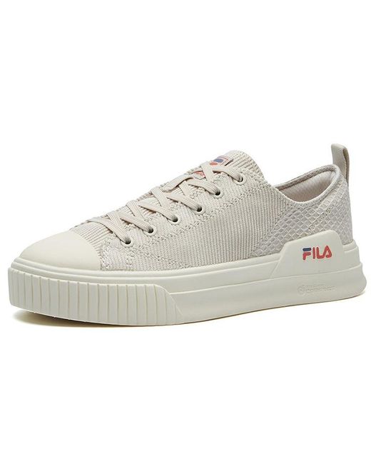 Fila White (Wmns) Fashion Court Low-Top Sneakers Creamy