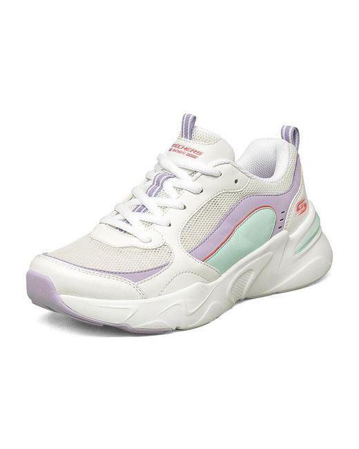 Skechers White (Wmns) Bobs Bamina