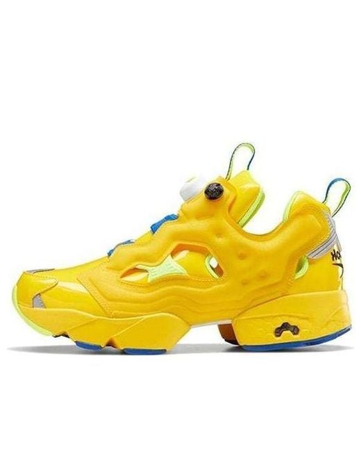 Reebok Yellow Illumination X Instapump Fury 'Minions' for men