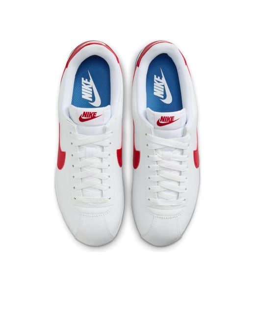 Nike White (Wmns) Cortez Leather Varsity'