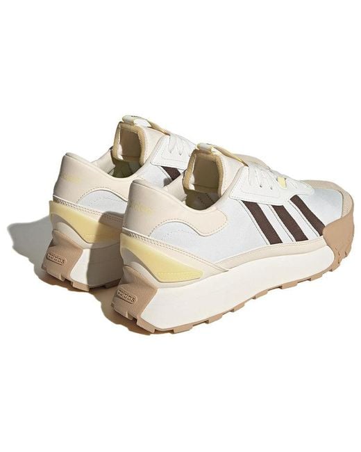 Adidas White Neo Futro Mixr Shoes Khaki' for men