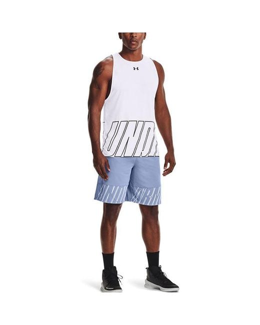 Under Armour White Baseline Reversible Tank for men