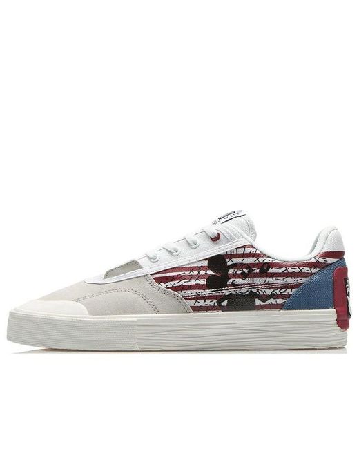 Li-ning White Disney X Keith Haring Skate Shoes for men