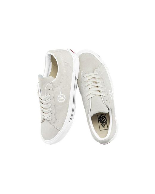 Vans White Sk8 Mid Suede Sid Shoes/ Creamy for men