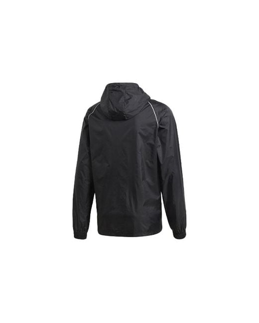 Adidas Black Core 18 Rain Jacket for men