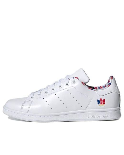 Adidas White Originals Stan Smith Multi Logo' for men