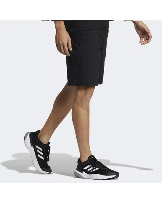 Adidas Blue Mh Bp3 Wvsht Athleisure Casual Sports Solid Color Logo Shorts for men