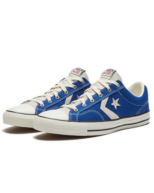 Converse Blue Star Player Retro Casual Skateboarding Shoes for men