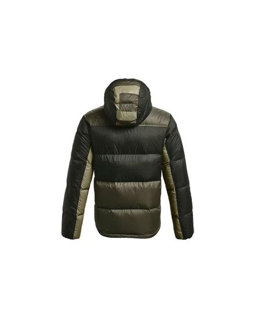 Under Armour Green Coldgear Infrared Down Blocked Jacket for men