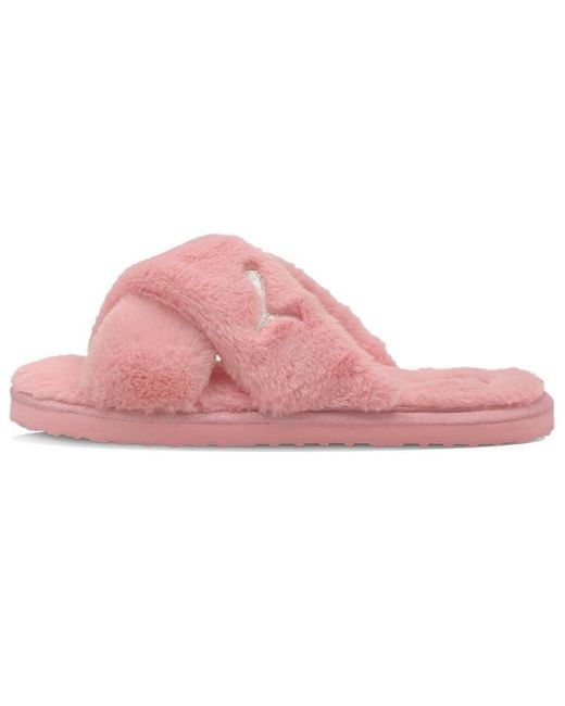 PUMA Pink (Wmns) Fluff X Strap Slide 'Lotus'