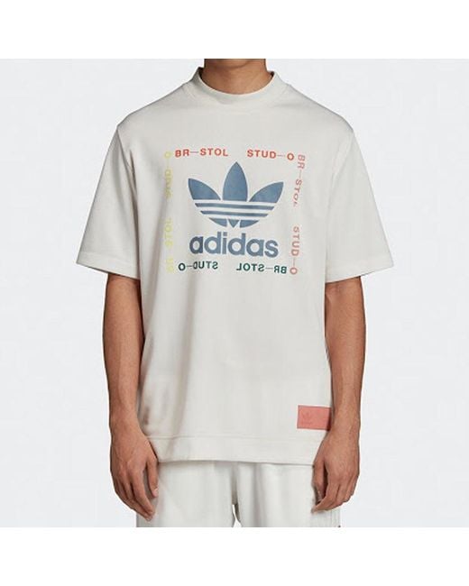 Adidas White Originals Bristol Shirt Short Sleeve for men