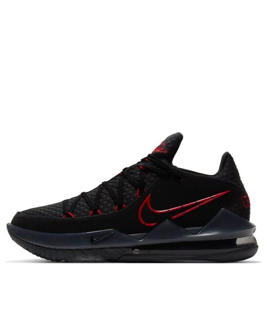 Nike Black Lebron 17 Low 'Bred' for men