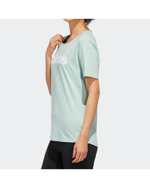 Adidas Blue (Wmns) Neo Casual Sports Short Sleeve
