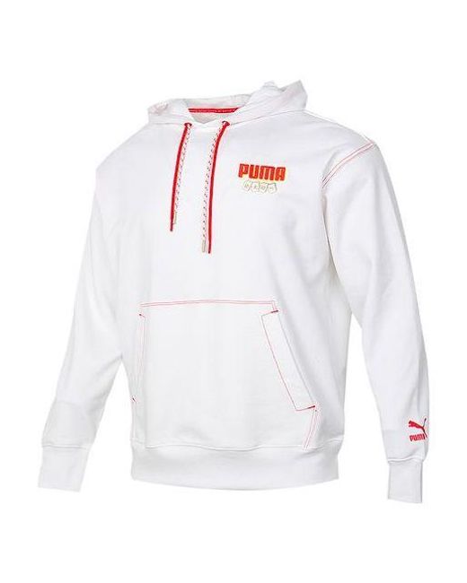PUMA White Yotox Hoodie for men