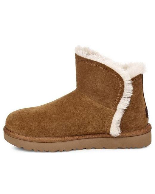 Ugg Brown (Wmns) Classic Mini Fluff High-Low
