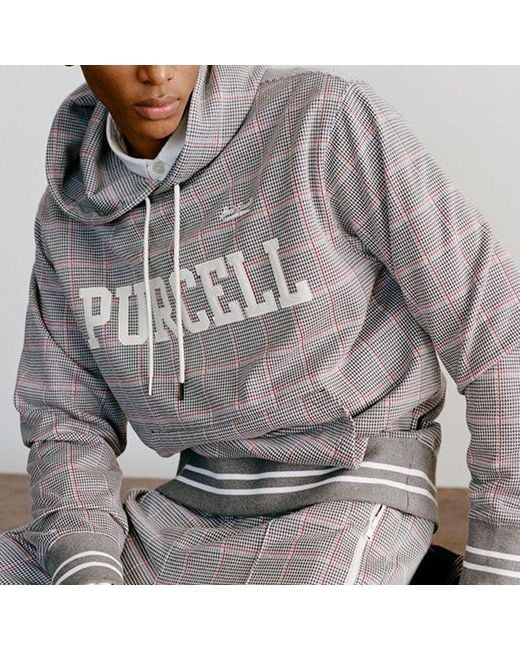 Converse Gray X Todd Snyder Crossover Series Plaid Po Sports Pullover Couple Style for men