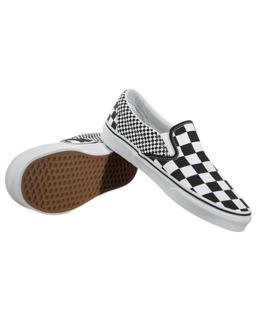 Vans White Slip-On 'Mix Checker' for men