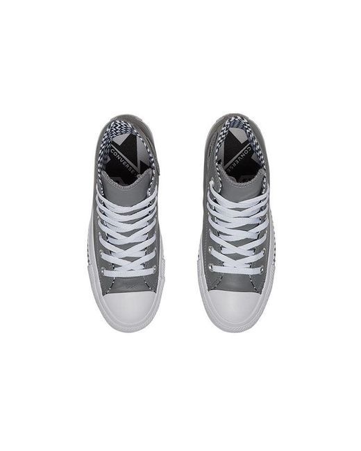 Converse Gray (Wmns) Chuck Taylor All Star High Top Leather