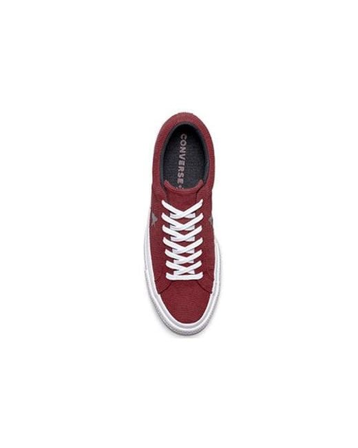 Converse Red One Star Ox 'Dark Burgundy' for men