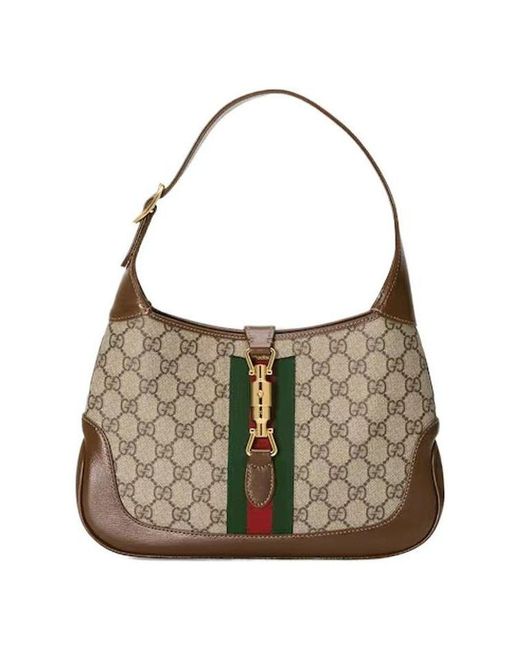 Gucci Brown (Wmns) Jackie 1961 Seriessingle Shoulder Bag Small Stripes Tape'
