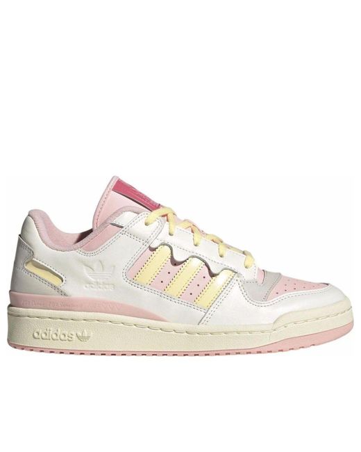 Adidas White Forum Low 'Treats For Your Feets Strawberry And Cream' for men