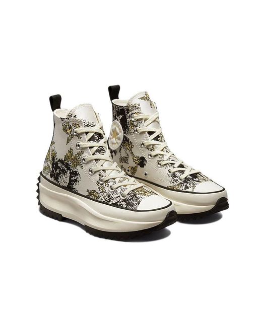 Converse Black Run Star Hike High 'Floral Fusion for men